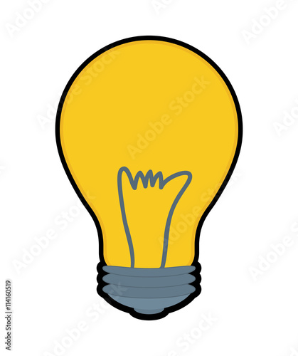 Light bulb icon. Energy design. Vector graphic
