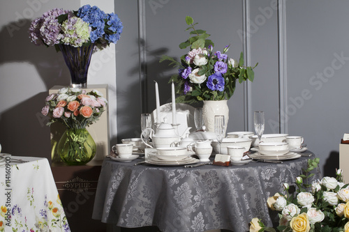 Foto beautiful tableware