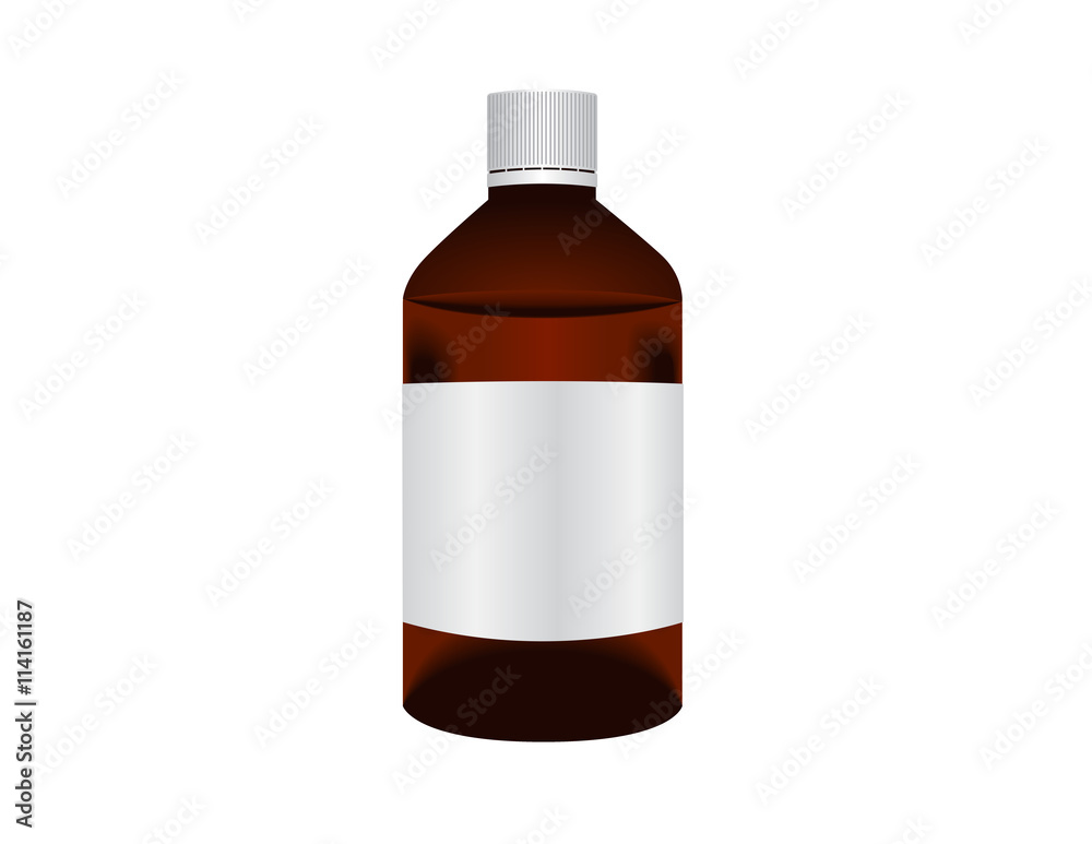 Bottles pack with medical drugs Eps10 vector illustration. Isolated on white background Bottles pack with medical drugs Eps10 vector illustration. Isolated on white background