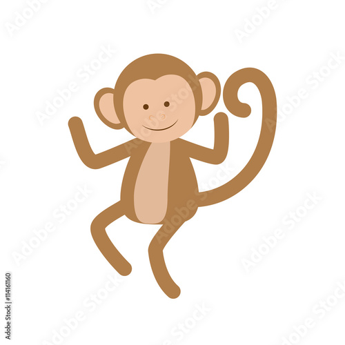 monkey icon. Animal design. Vector graphic