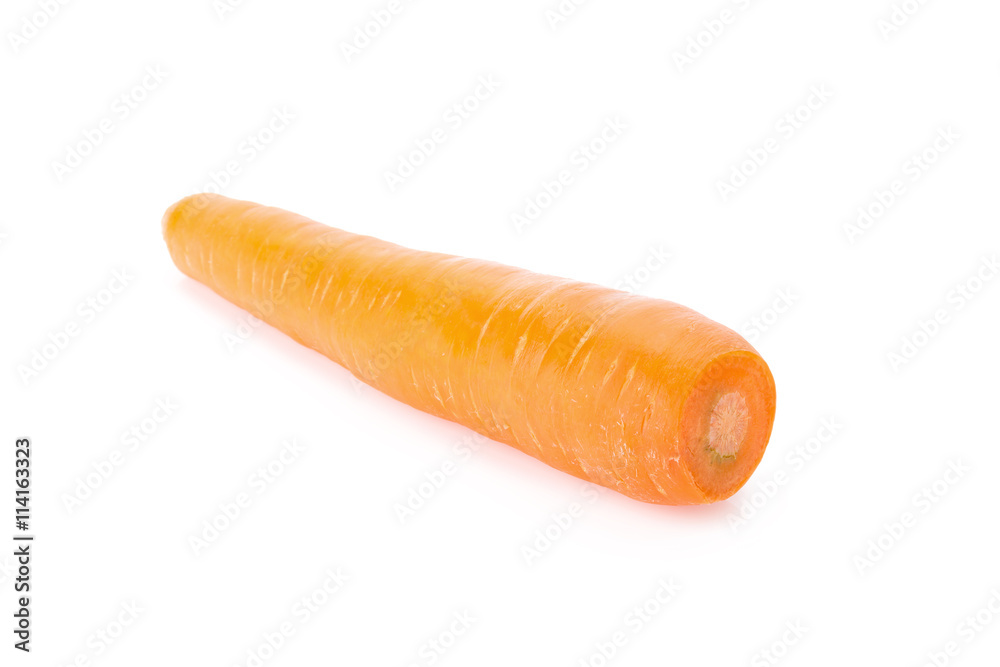 Fresh and sweet carrot isolated on white background Fresh and sweet carrot isolated on white background