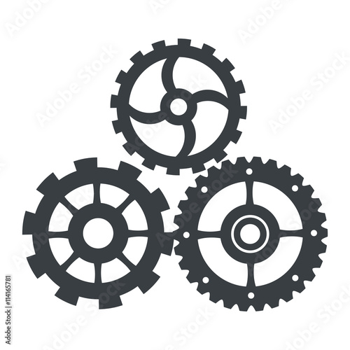 three gears icon