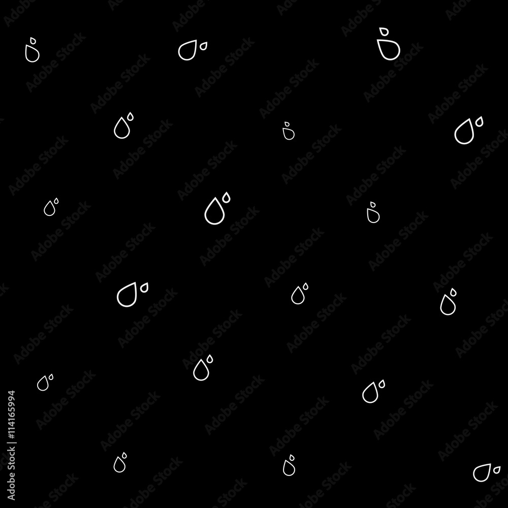 Geometric simple monochrome minimalistic vector pattern, drops