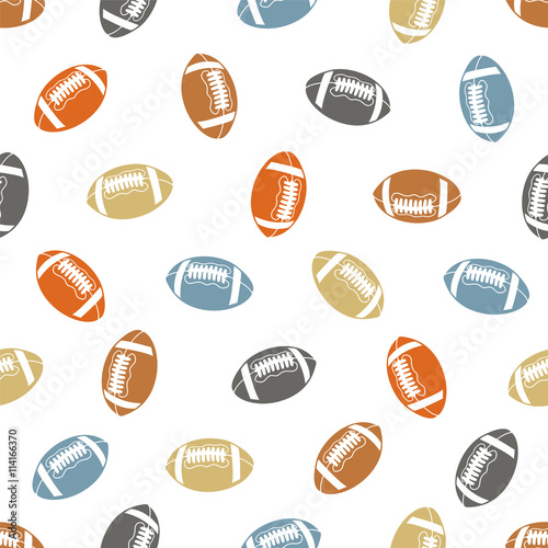American football seamless pattern
