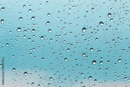 Wallpaper Mural Drops of rain on glass Torontodigital.ca