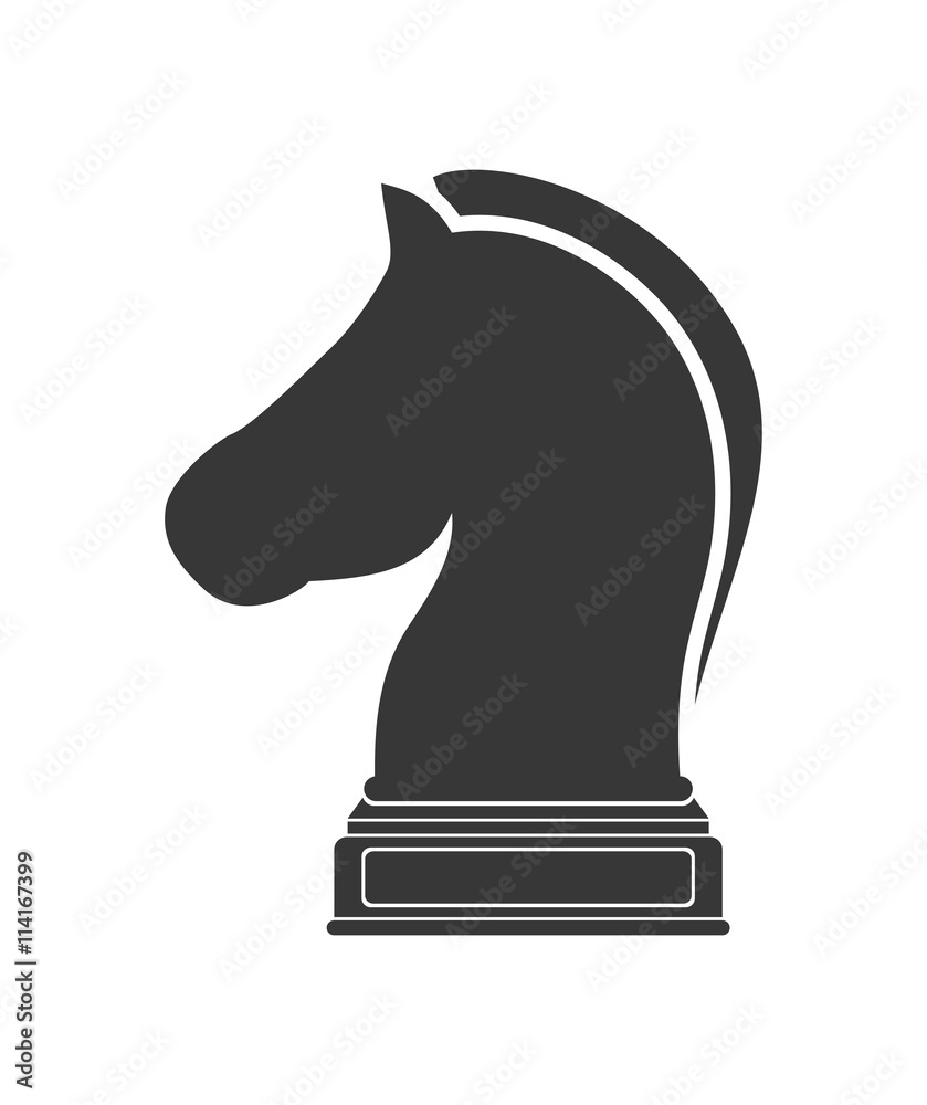 Chess icon. Game design. vector graphic Chess icon. Game design. vector graphic