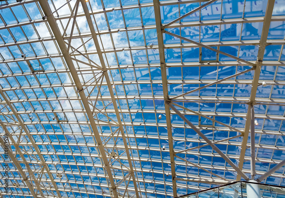 Skylight window - abstract architectural background Skylight window - abstract architectural background