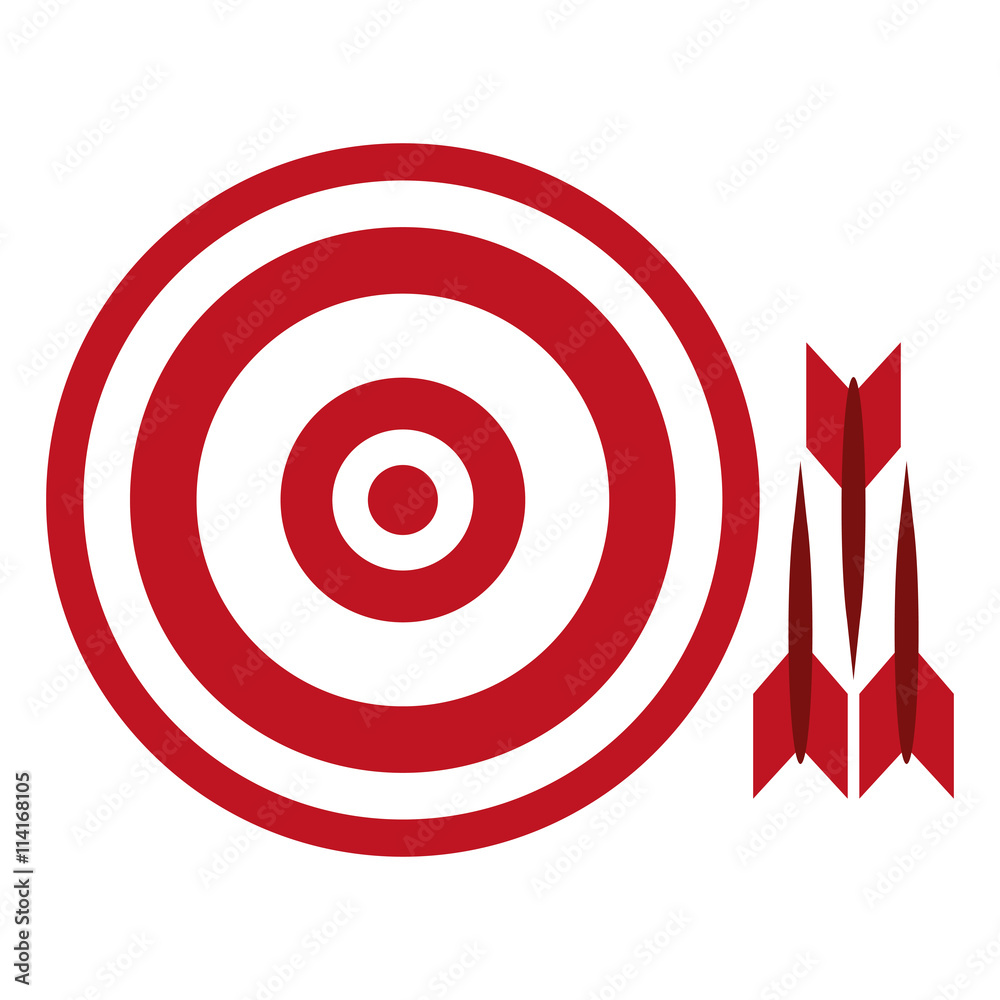 bullseye with darts