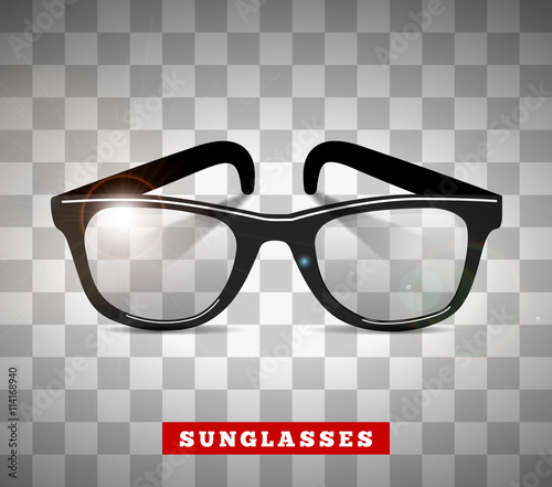 Sunglasses icon in disco style