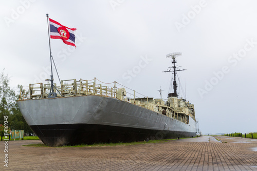 Thai old battle ship