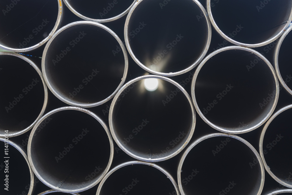 Steel pipe background Steel pipe background