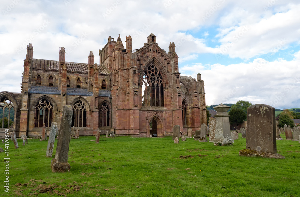 Fototapeta premium Melrose Abbey, Scotland
