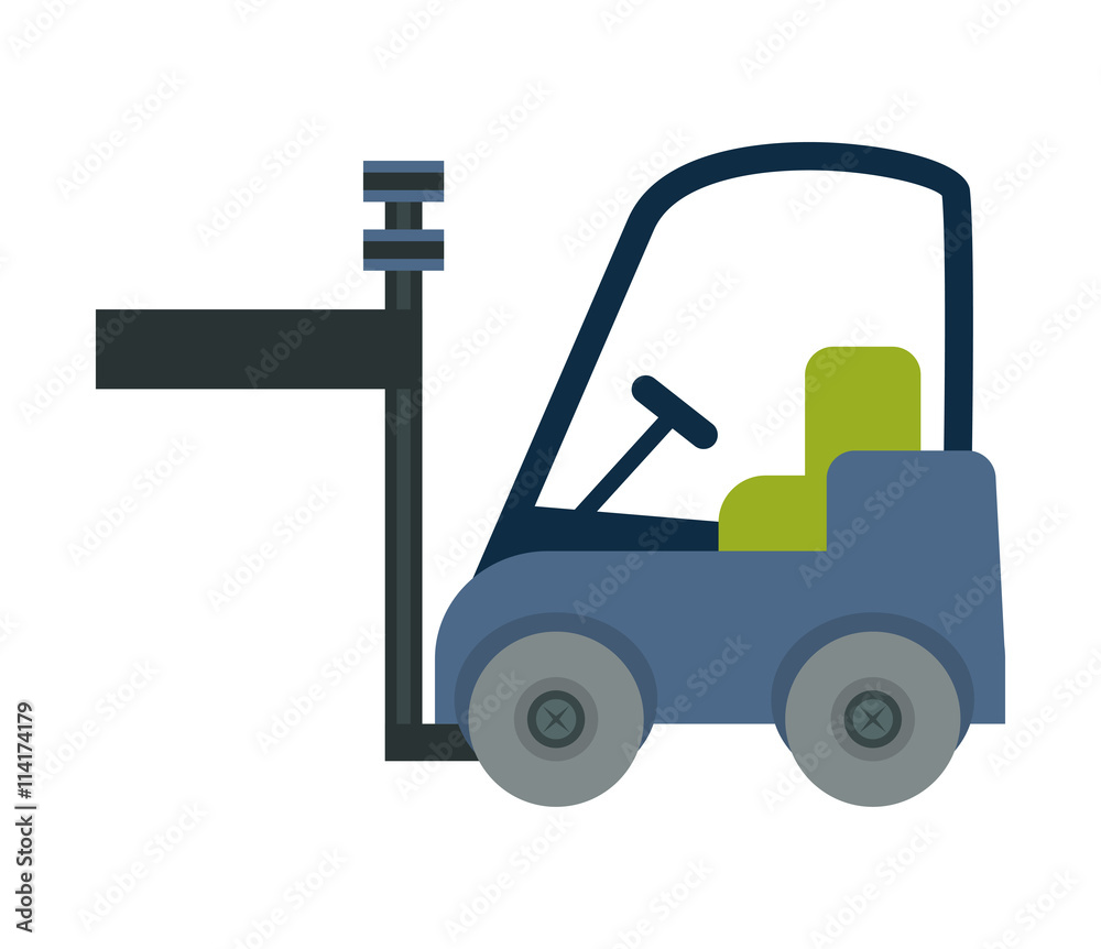 Forklift icon. delivery design. vector graphic