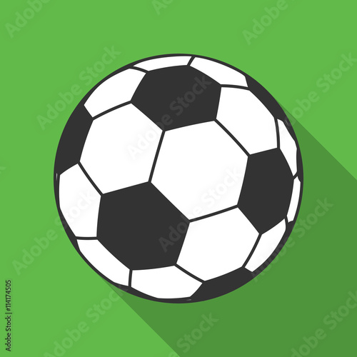 Icon of Ball for european football. Soccer symbol  sign