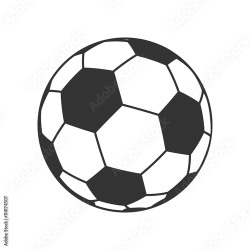 Icon of Ball for european football. Soccer symbol  sign