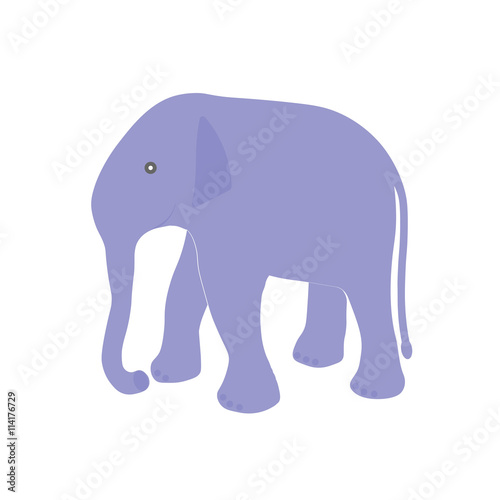 elephant. flat. logo  symbol. vector illustration.