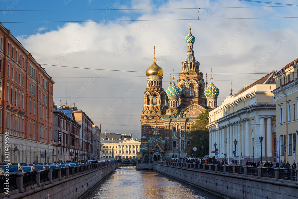 Obraz premium Church of the Saviour on Spilled Blood, St. Petersburg, Russia