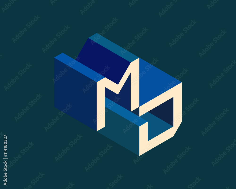 MD isometric 3D letter logo. three-dimensional stock vector alphabet font typography design. MD isometric 3D letter logo. three-dimensional stock vector alphabet font typography design.