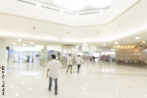 Abstract blur people in shopping mall