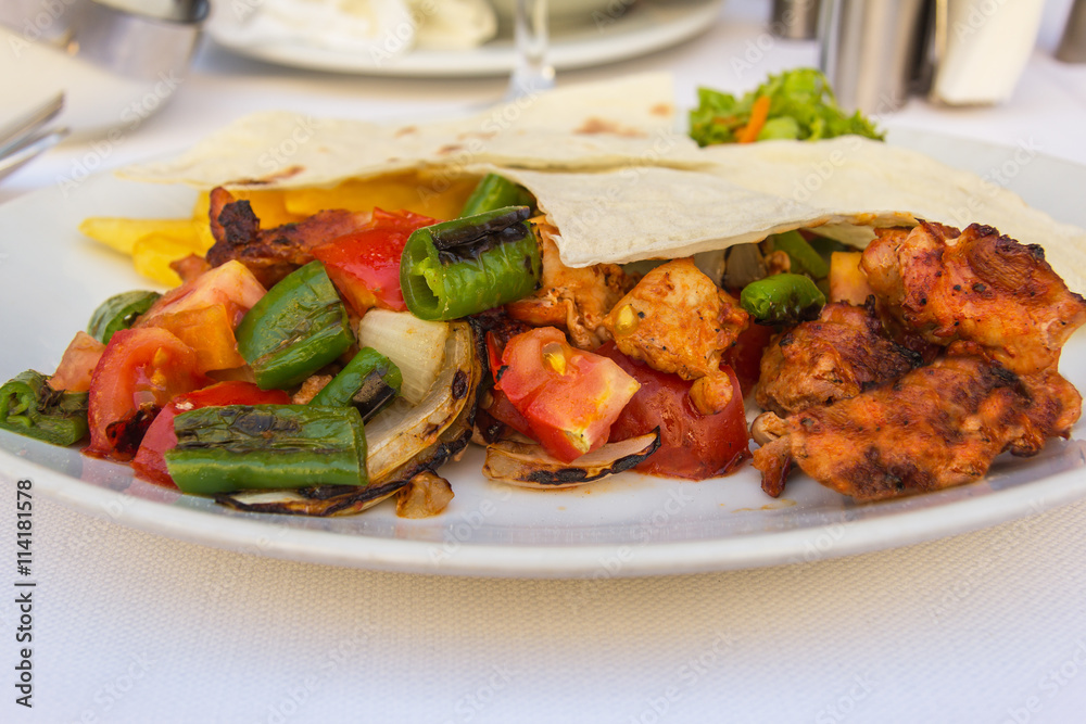 grilled chicken with vegetables grilled chicken with vegetables