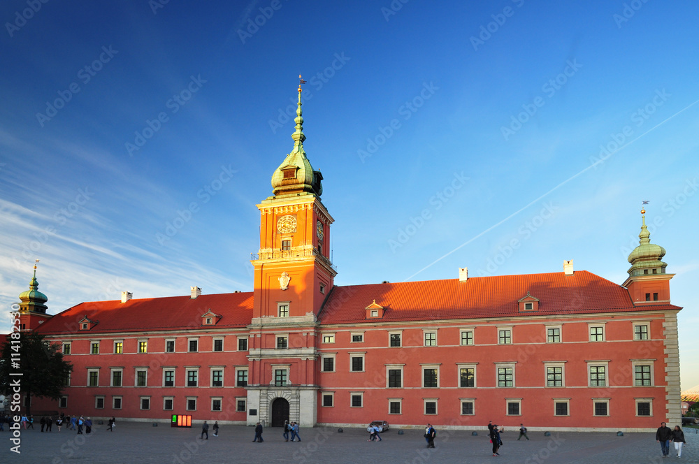 Obraz premium Warsaw royal palace castle