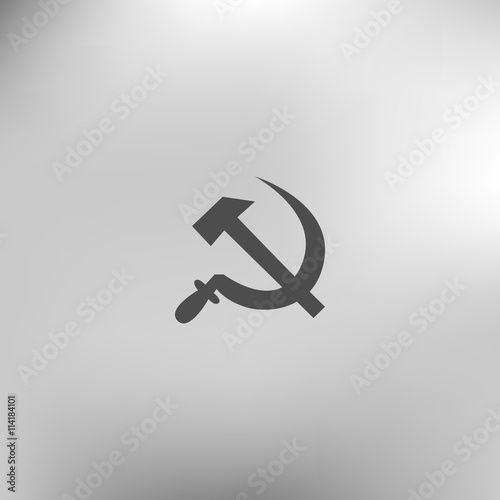 Hammer and sickle vector illustration