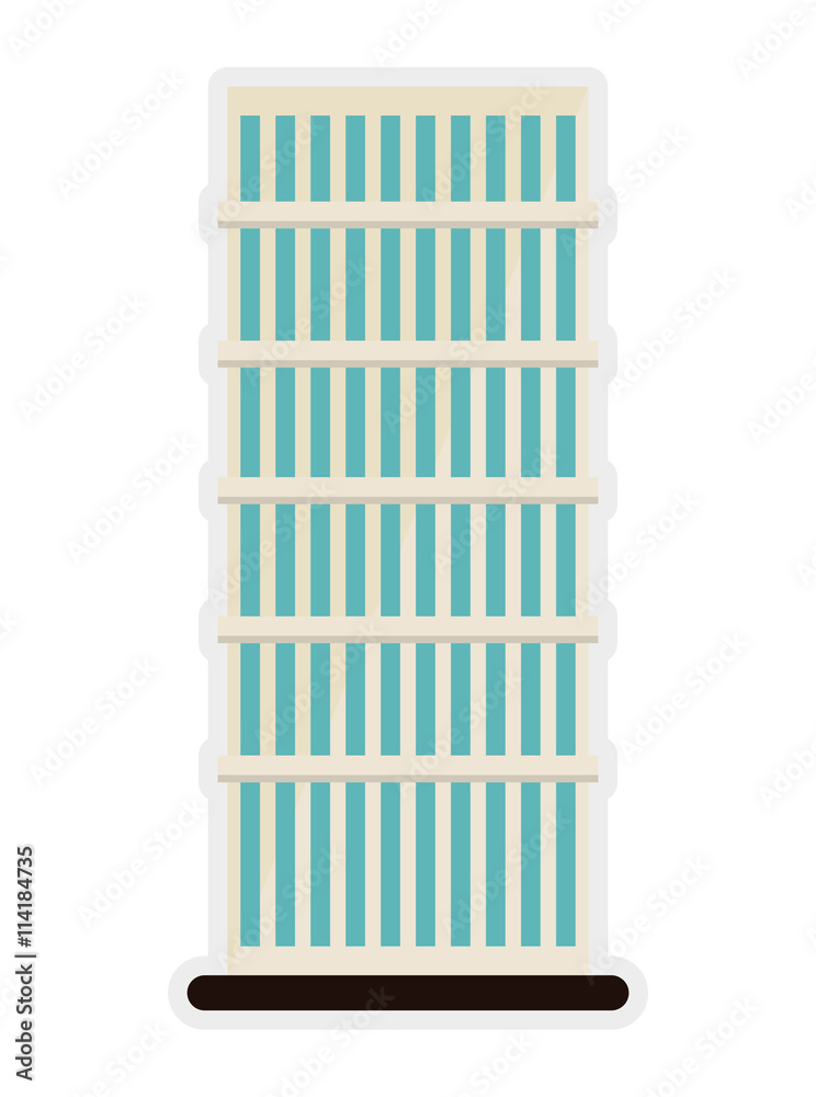 Building icon. Architecture and city. Vector graphic Building icon. Architecture and city. Vector graphic