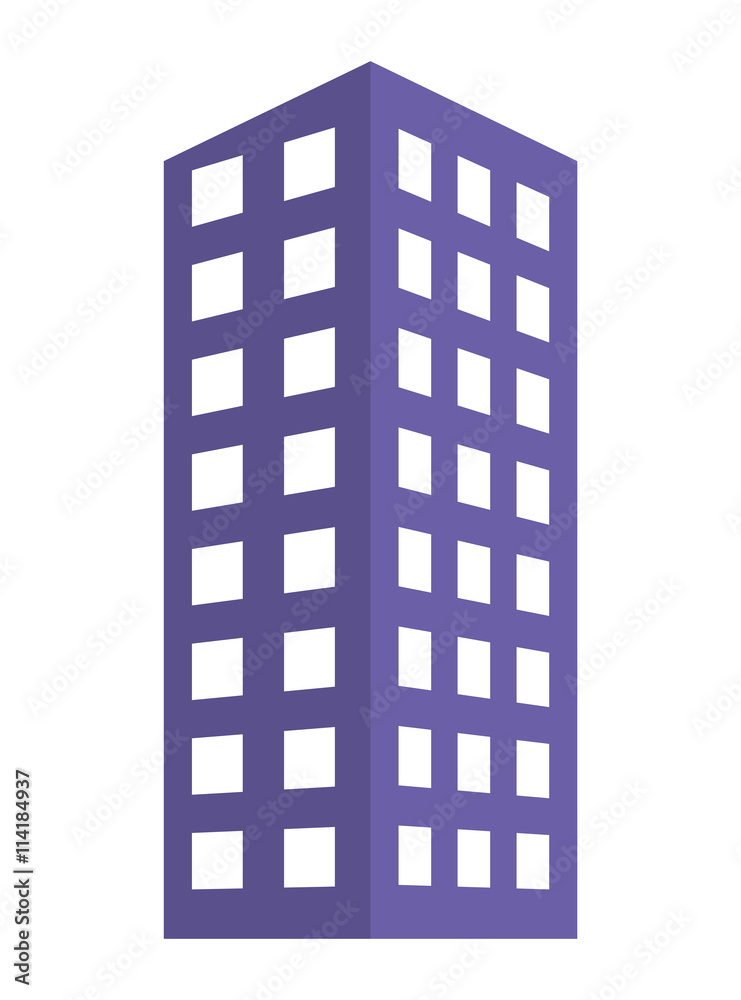 Building icon. Architecture and city. Vector graphic Building icon. Architecture and city. Vector graphic
