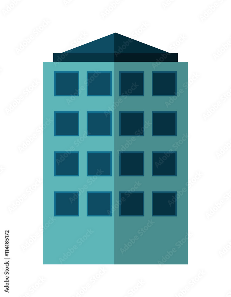Building icon. Architecture and city. Vector graphic Building icon. Architecture and city. Vector graphic