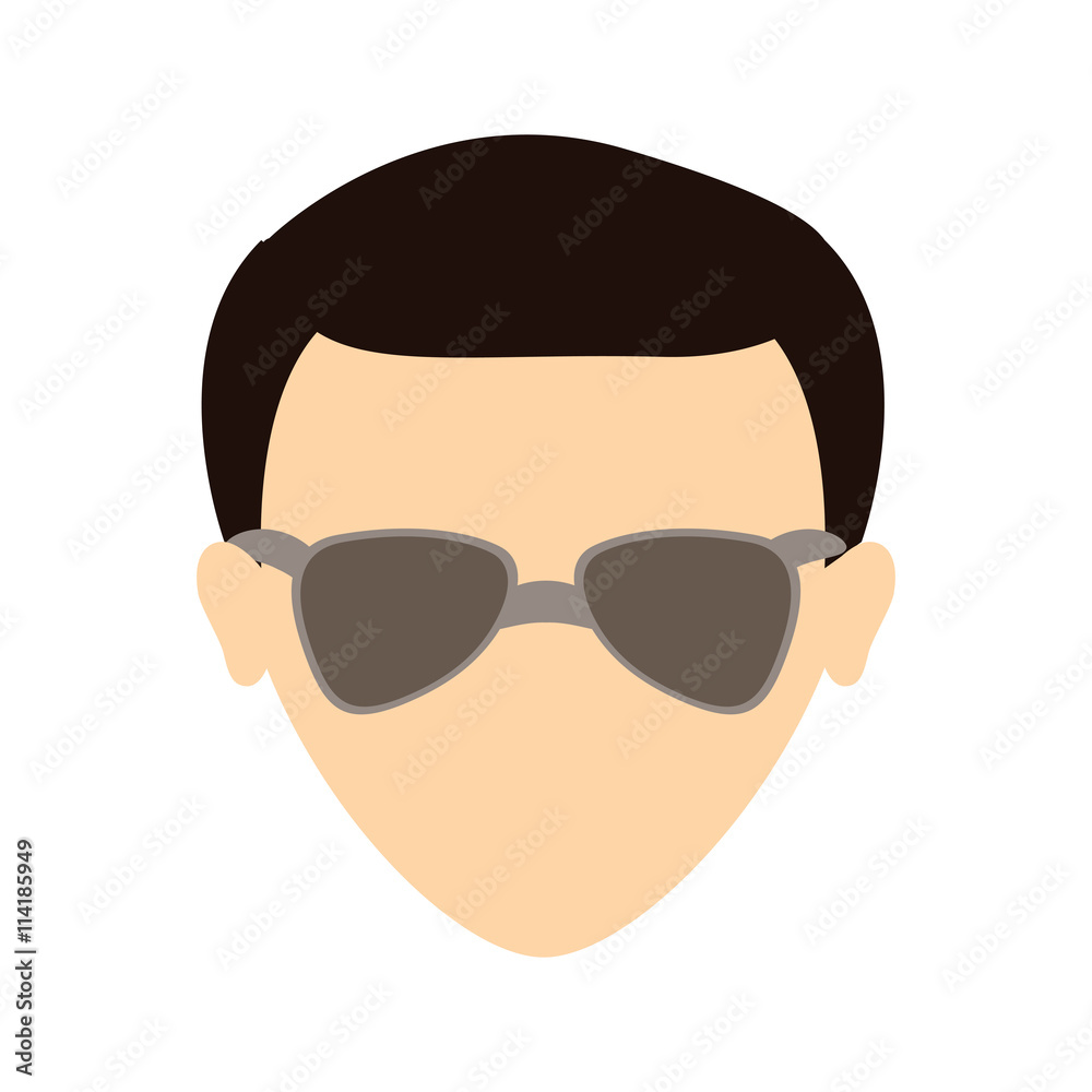 Avatar male icon. Man design. vector graphic Avatar male icon. Man design. vector graphic
