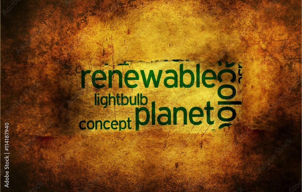 Obraz premium Eco concept on grunge background