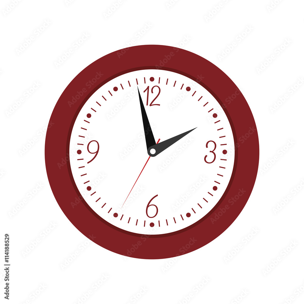 Traditional clock icon. Time design. vector graphic Traditional clock icon. Time design. vector graphic