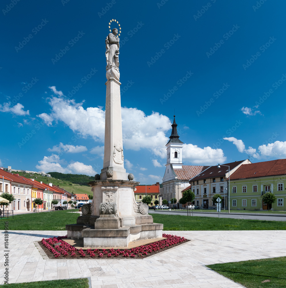 Spišské Podhradie - town square, Špiš