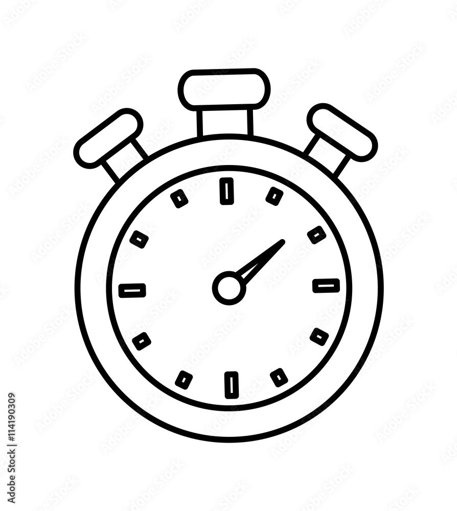 Chronometer icon. Time design. Vector graphic Chronometer icon. Time design. Vector graphic
