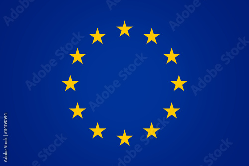 Flag of Europe Background blue color design
