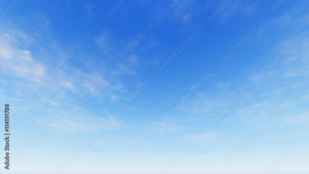 Fototapeta premium Cloudy blue sky abstract background, blue sky background with ti