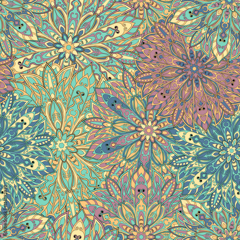 Seamless mandala pattern