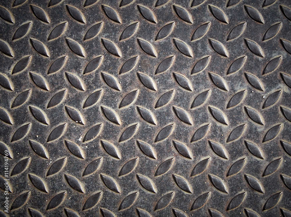 Pattern on iron plate Pattern on iron plate