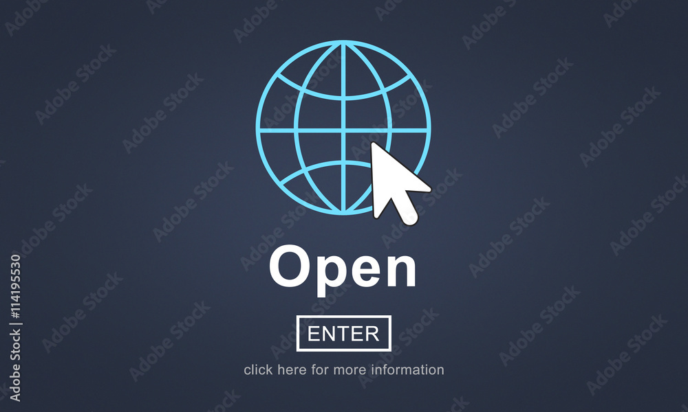 Open Opening Homepage Website Browsing Concept Open Opening Homepage Website Browsing Concept