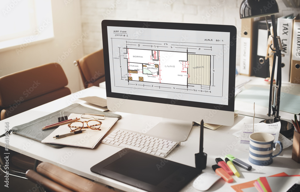 Blueprint Architecture Interior Design Structure Development Con Blueprint Architecture Interior Design Structure Development Con