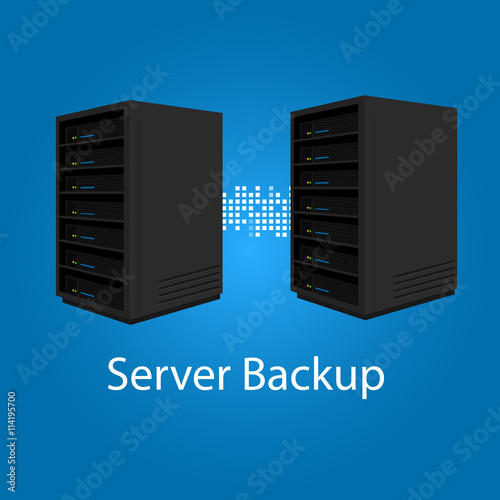two server backup redundancy mirror for recovery and performance