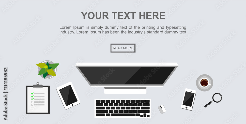Banner illustration. Flat design illustration concepts for analysis, working, management, business, working place.
Banner illustration. Flat design illustration concepts for analysis, working, management, business, working place.