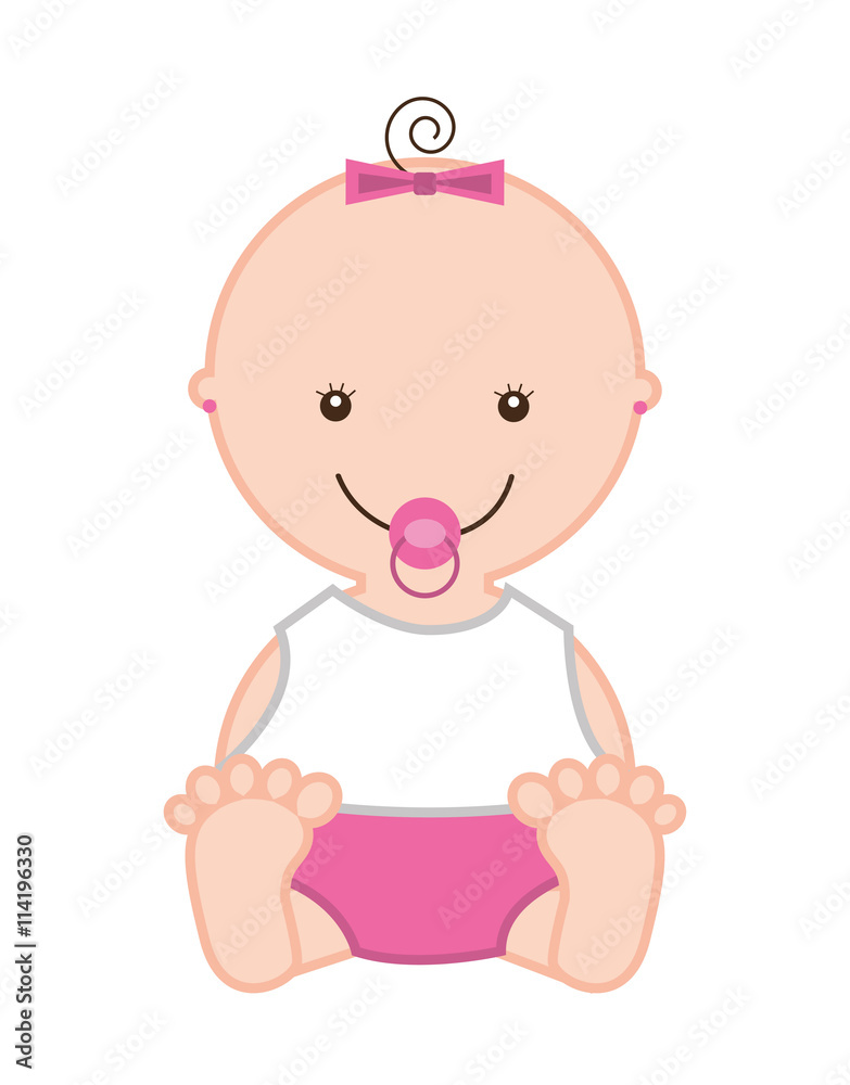 little baby isolated icon design little baby isolated icon design