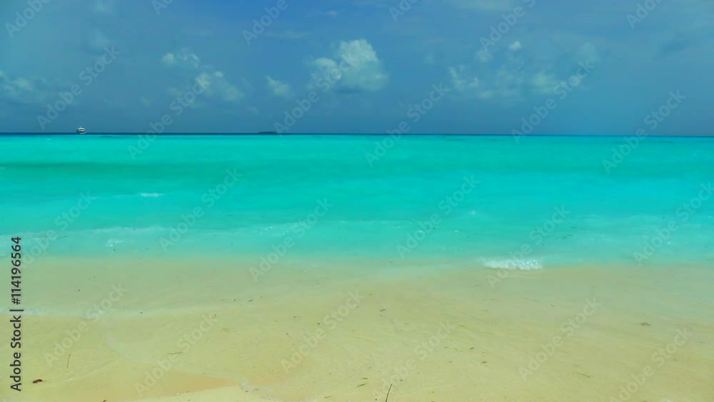 Beautiful tropical beach and sea in maldives island Beautiful tropical beach and sea in maldives island