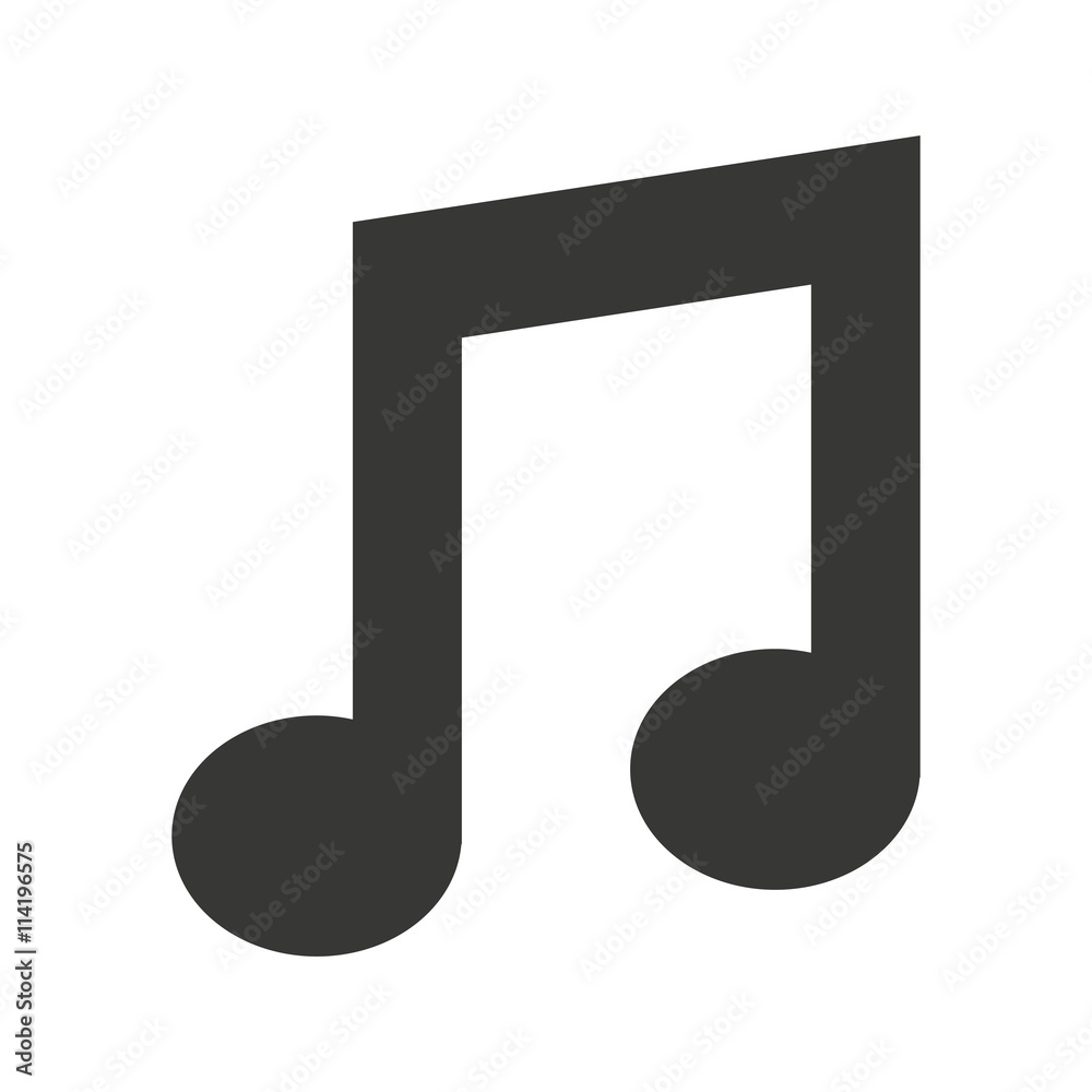 music note isolated icon design music note isolated icon design