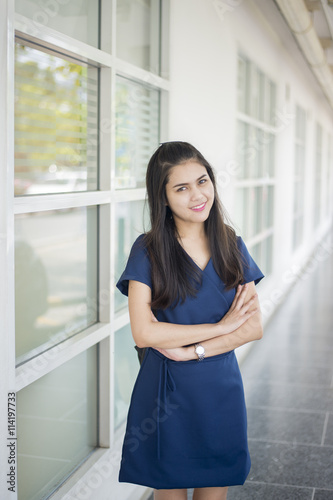 Free Download A portrait of an Asian university student on campus - GFXLoad