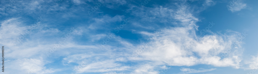 panorama image of blue clear sky on day time .