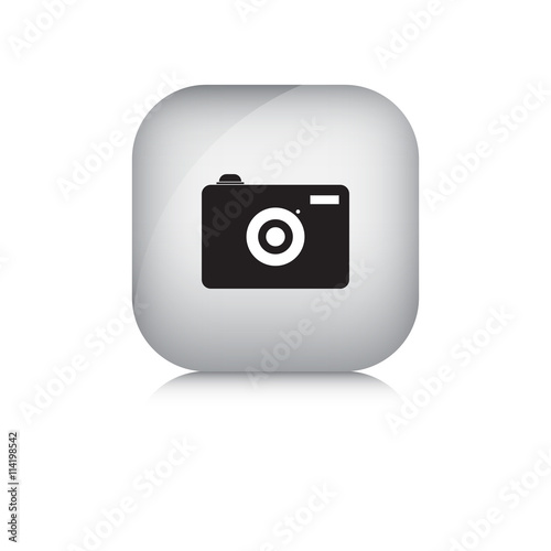 Camera vector icon in isolate white background.