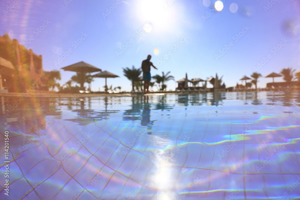 Fototapeta premium Pool Hotel Sun Tropical