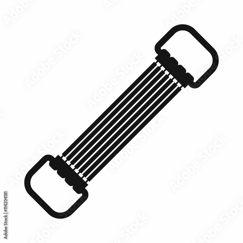 Sports stretchable belt icon, simple style